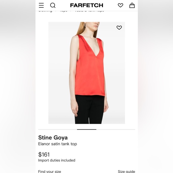 Stine Goya Elanor satin tank top - Picture 1 of 6